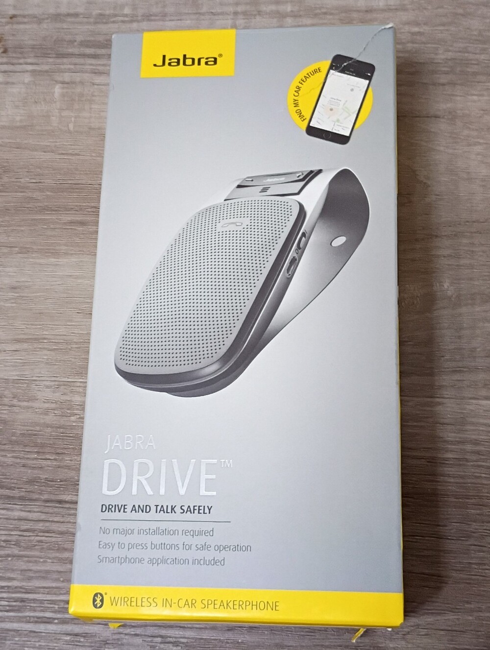 New Open Box Jabra Drive Bluetooth in-Car Wireless Speakerphone Hands Free Talk